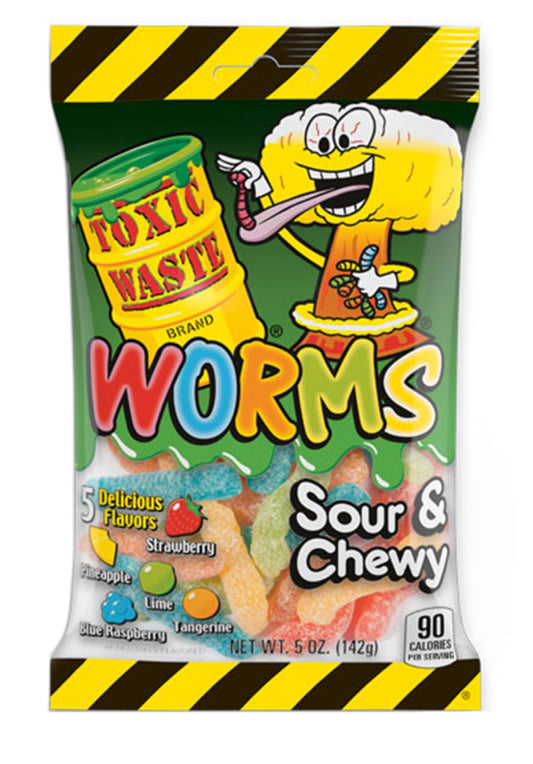 Toxic Waste Sour Gummy Worms 142g
