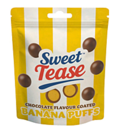 Sweet Tease Chocolate Flavour Coated Puffs Variety of flavours