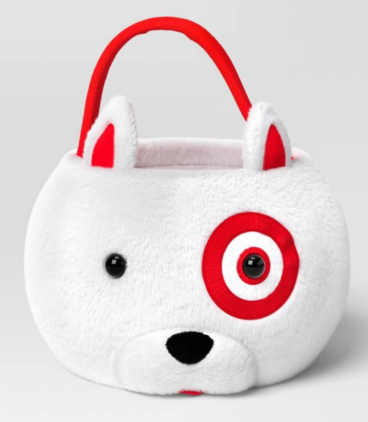 Target Bullseye Dog Halloween Trick or Treat Basket Bag Limited Edition