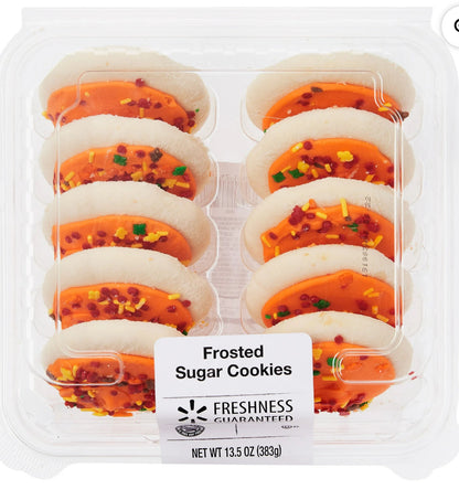 Fresh Baked Frosted Sugar Cookies - various designs and sizes .