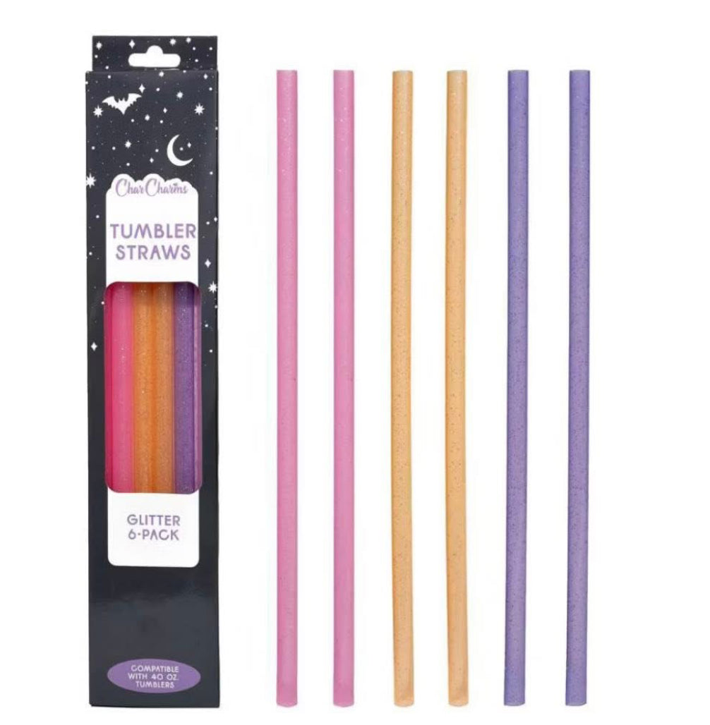 Tumbler Halloween Straws for various sizes pack of 6