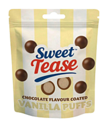 Sweet Tease Chocolate Flavour Coated Puffs Variety of flavours