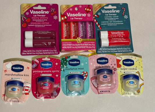 Vaseline Holiday Lip Balms Various available