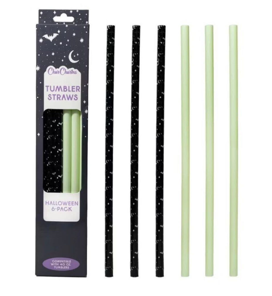 Tumbler Halloween Straws for various sizes pack of 6
