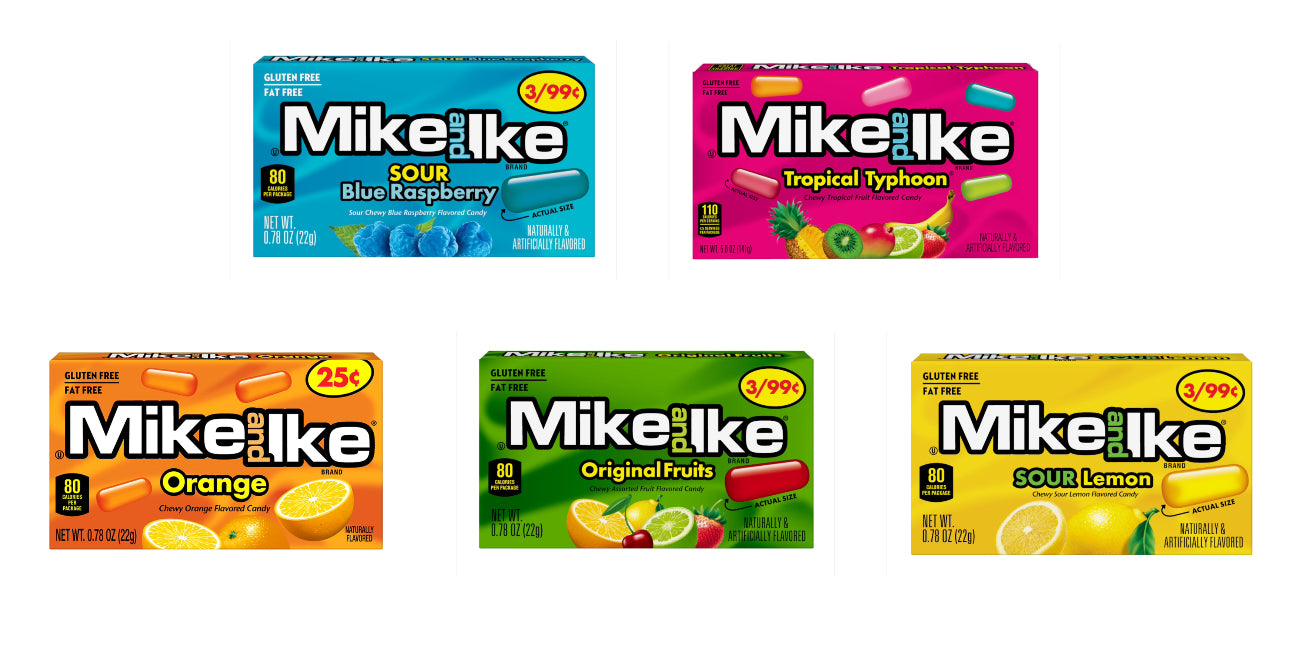 Mike & Ike Mini Boxes Various Flavours 22g