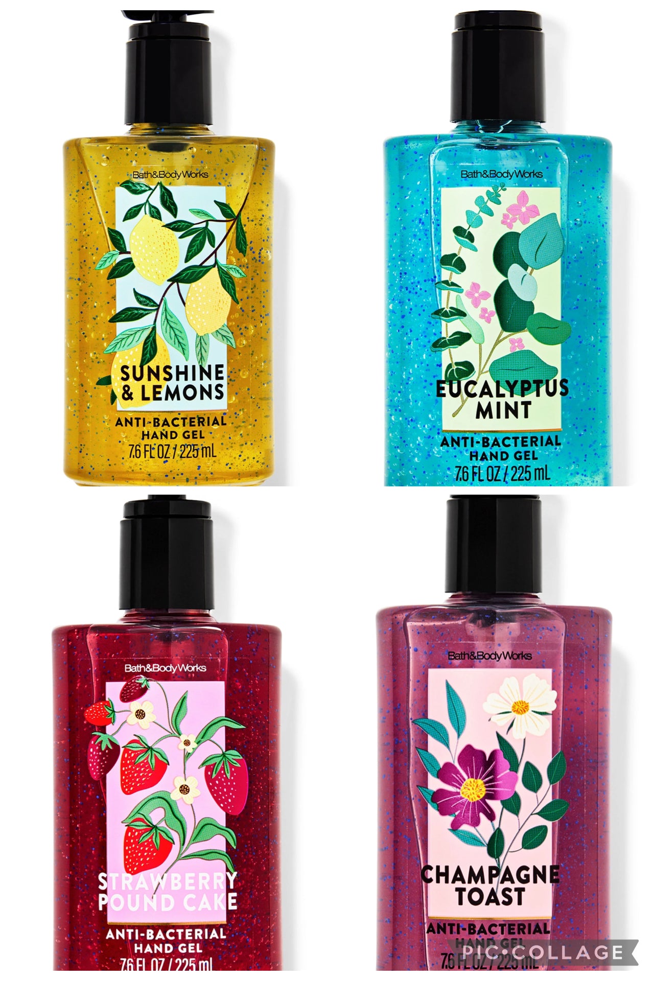 BBW Large Sanitizer Pump Bottles Various Scents