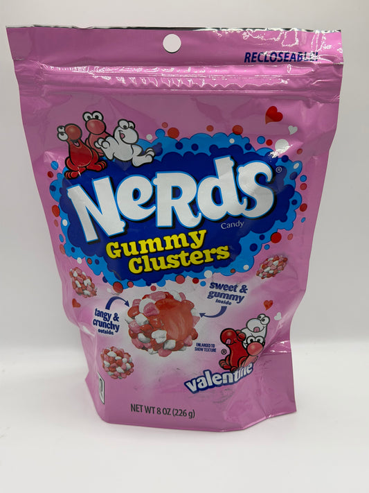 Nerds Valentine Gummy Clusters 226g resealable bag