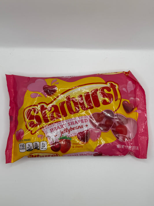 Starburst Valentine Heart Shaped Beans Strawberry & Cherry