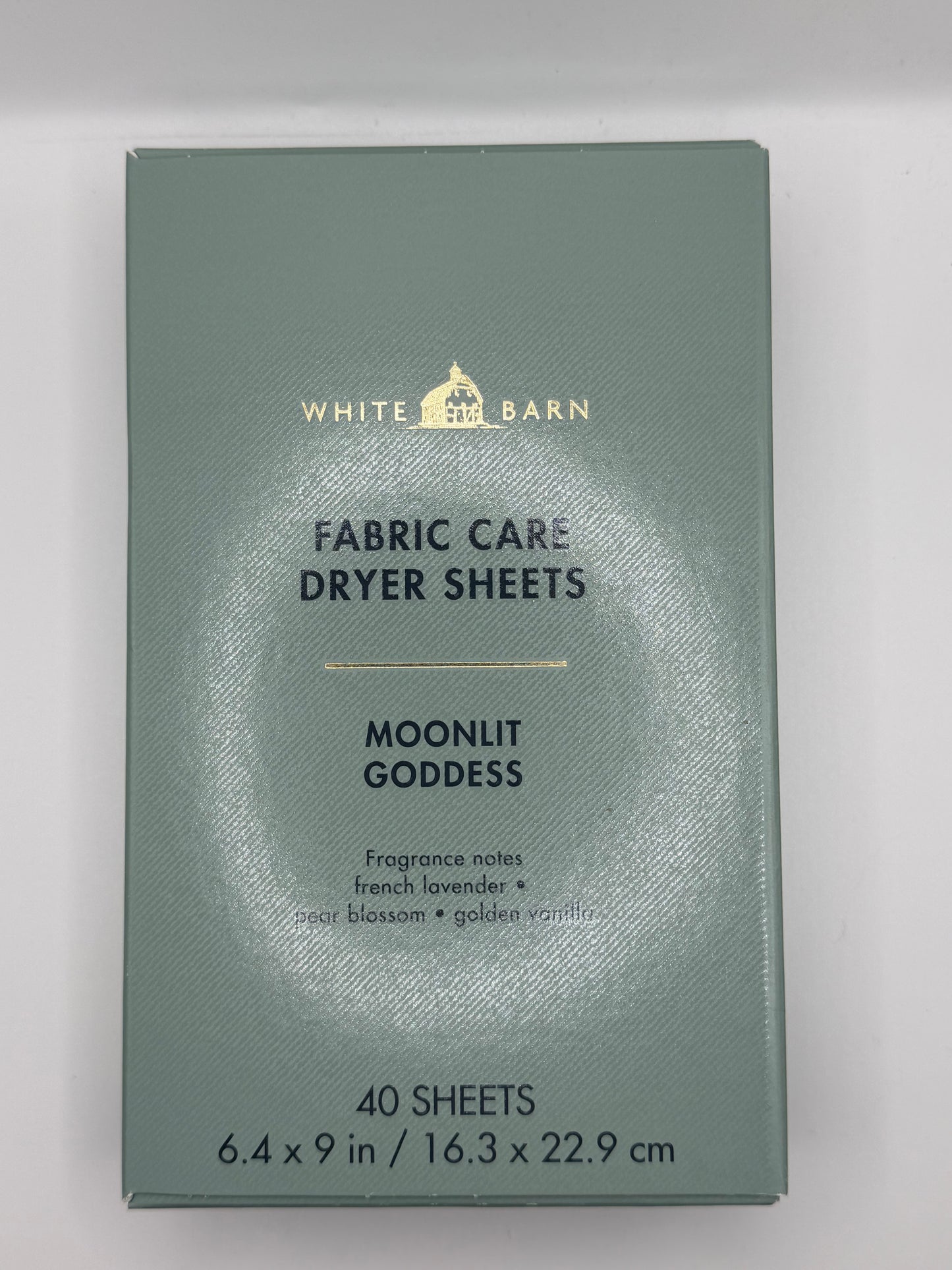 BBW White Barn Fabric Dryer Sheets Box of 40 Various Scents