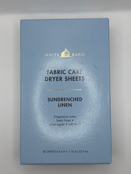 BBW White Barn Fabric Dryer Sheets Box of 40 Various Scents