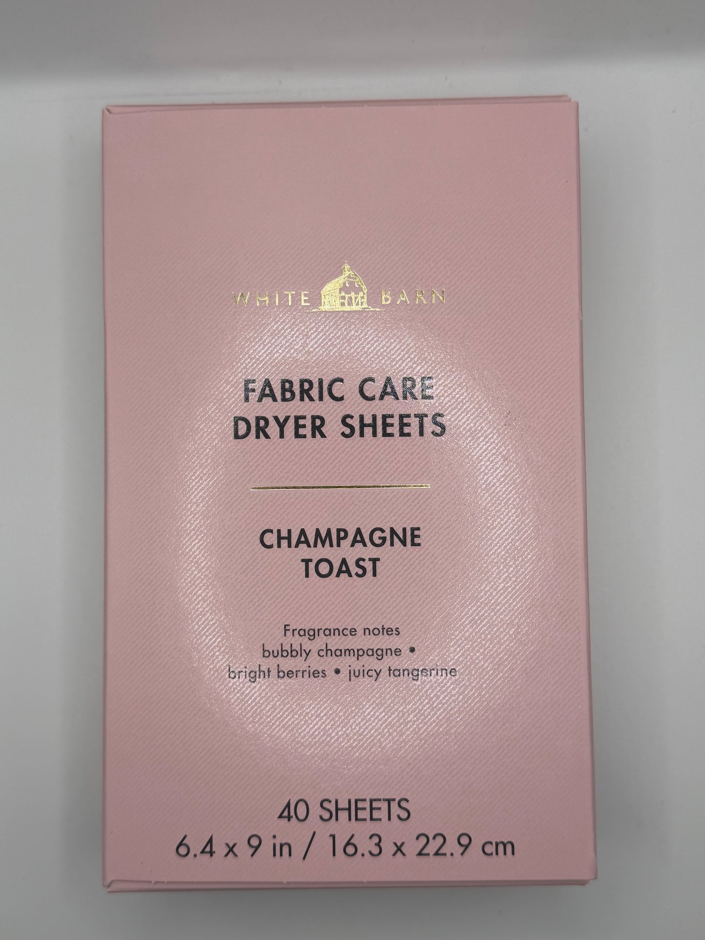 BBW White Barn Fabric Dryer Sheets Box of 40 Various Scents