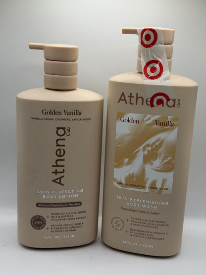 Athena Club Golden Vanilla Body Wash or Lotion