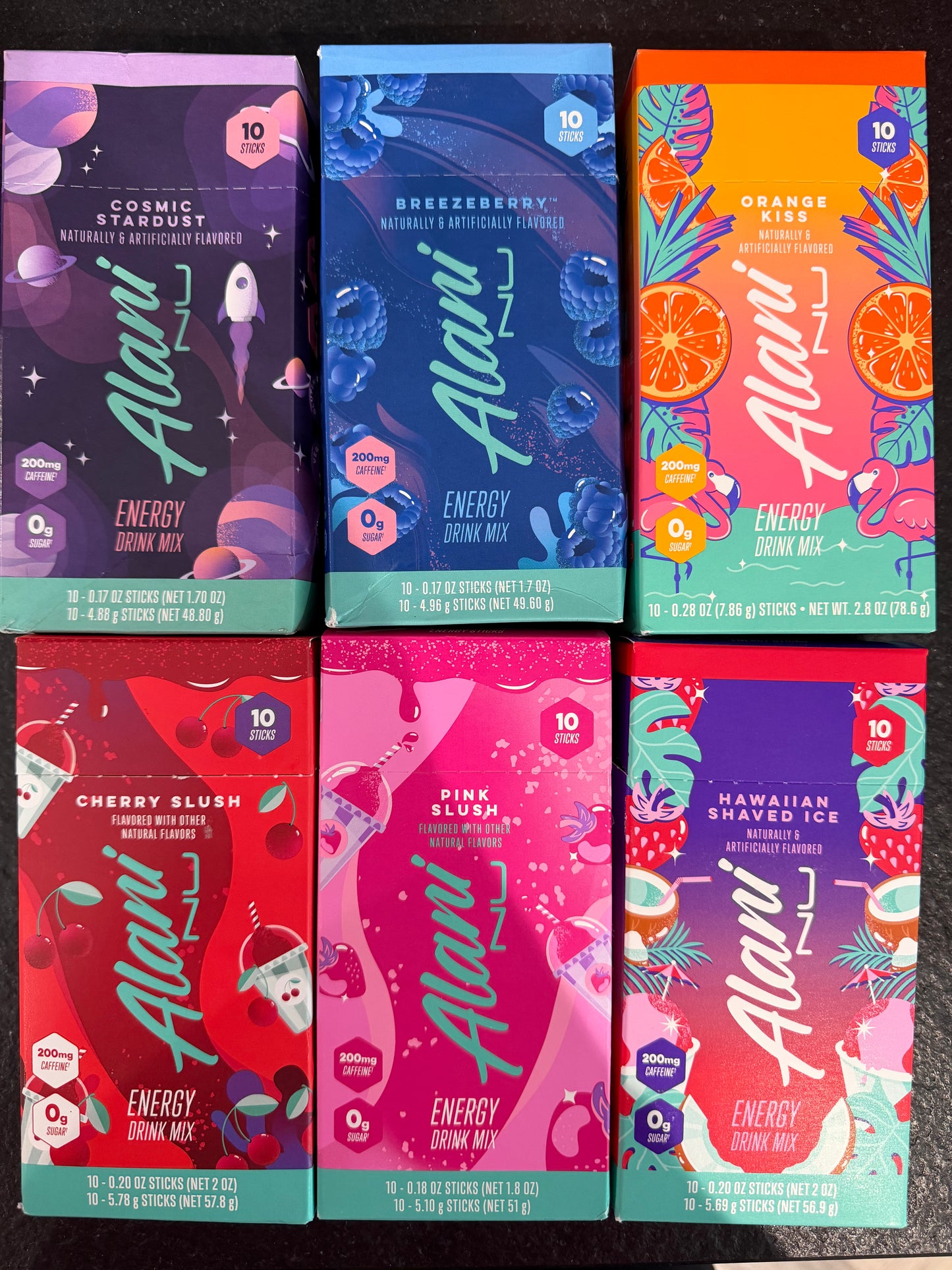 Alani Nu Energy Sticks Drink Mix Box of 10 Singles Various Flavours