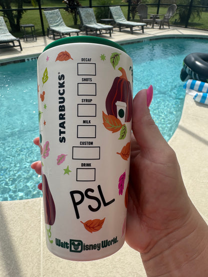Walt Disney World Starbucks Ceramic Travel Tumbler Pumpkin Edition