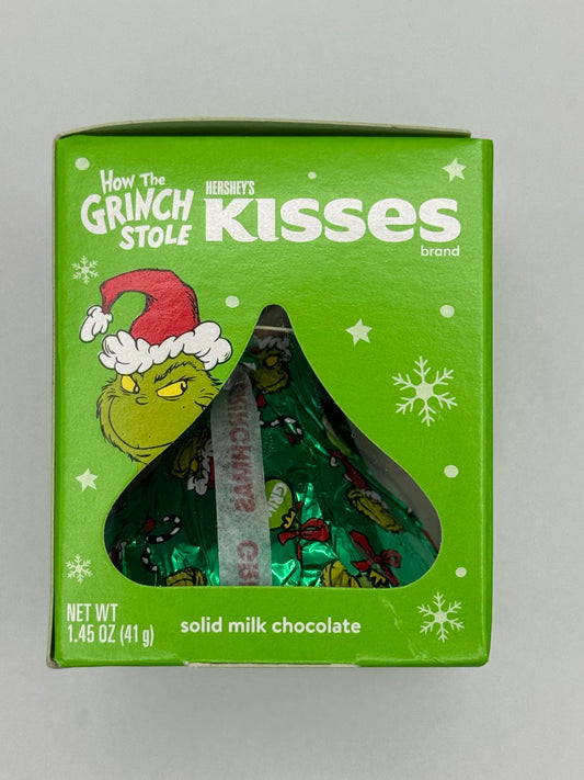 Hersheys Grinch Kisses Solid Milk Chocolate Boxes Kiss 41g