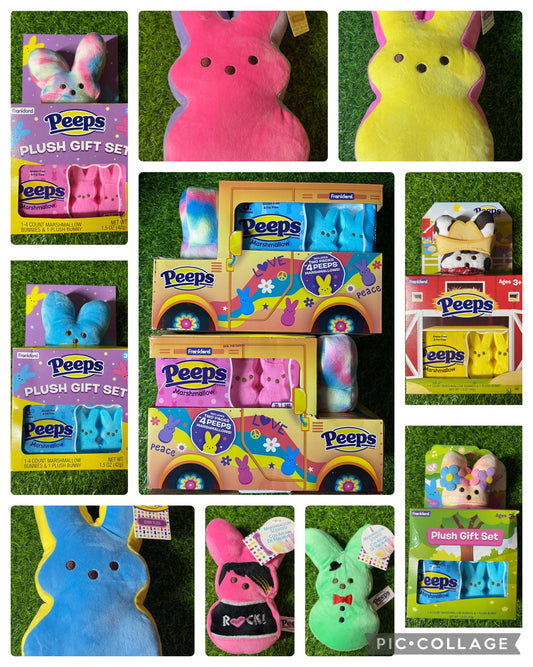 Peeps Plushies , Mystery Eggs , Keychains and Gift Sets