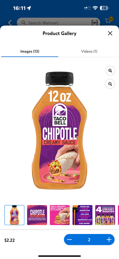 Taco Bell Sauces - Various