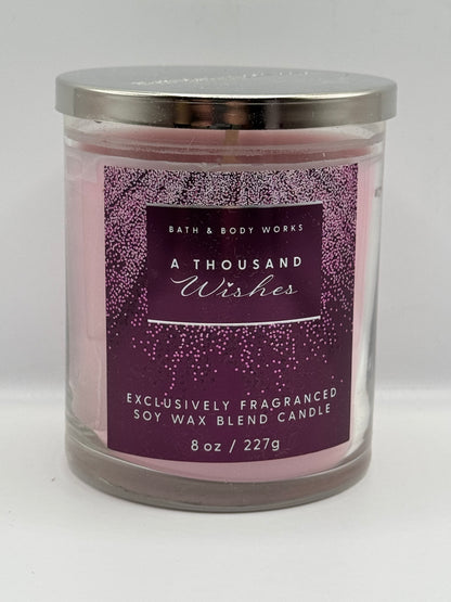 BBW 1 Wick Signature 8oz Candles