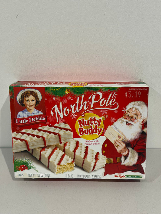 Little Debbie Christmas North pole Nutty Buddy Bars 10 packs