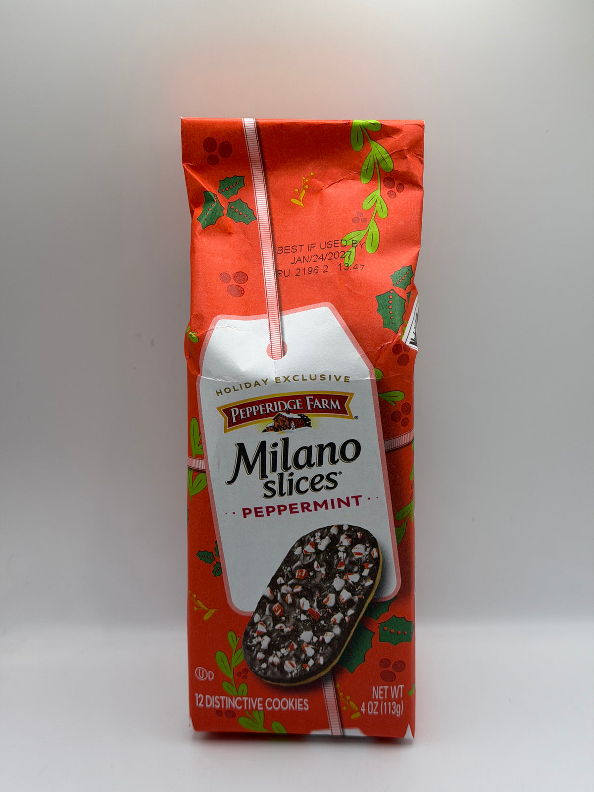 Pepperidge farm Milano Slices Peppermint Cookies 12ct