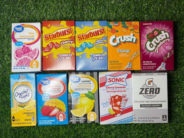 Drink Enhancer Powder Mixes Variety of brand, flavours and sizes